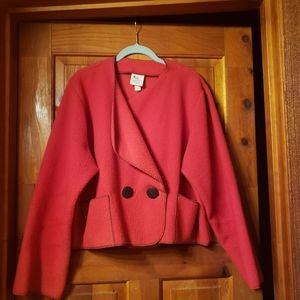 MARALYCE FERREE Red Felt M/L Jacket